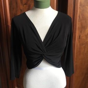 Valentine USA Cropped Top Black